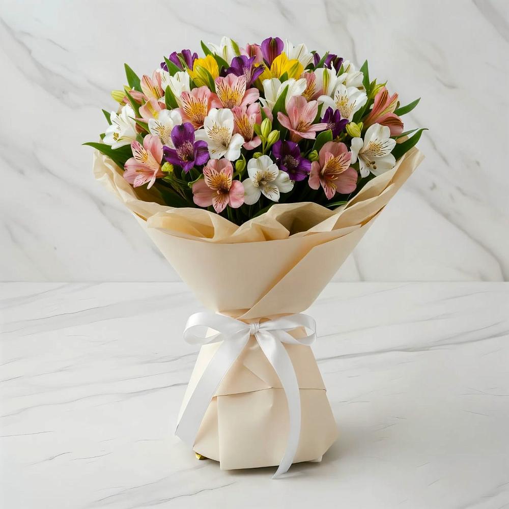 Букет цветов из: Альстромерии в Сольцах