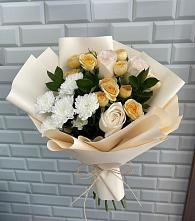 Букет цветов из:  Розы и Хризантемы в Сольцах