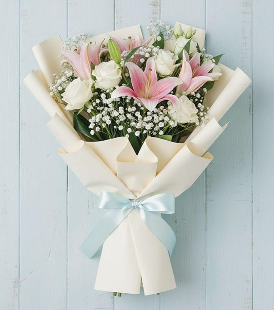 Букет цветов из: Лилии в Сольцах