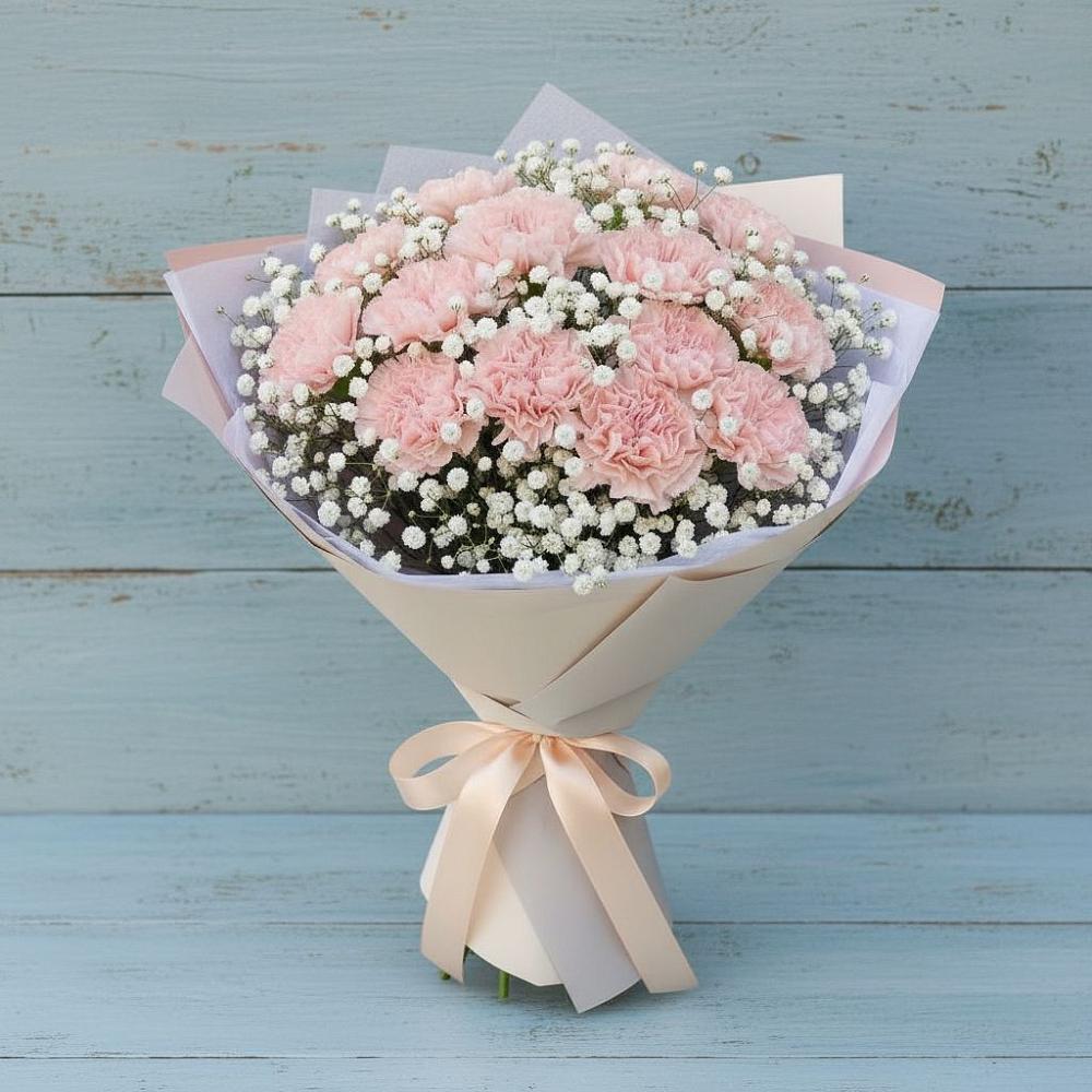 Букет цветов из: Гвоздики в Сольцах