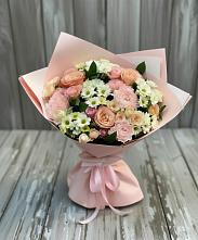 Букет цветов из:  Гвоздики, Розы и Хризантемы в Сольцах