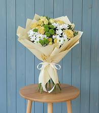 Букет цветов из:  Хризантемы и Розы в Сольцах