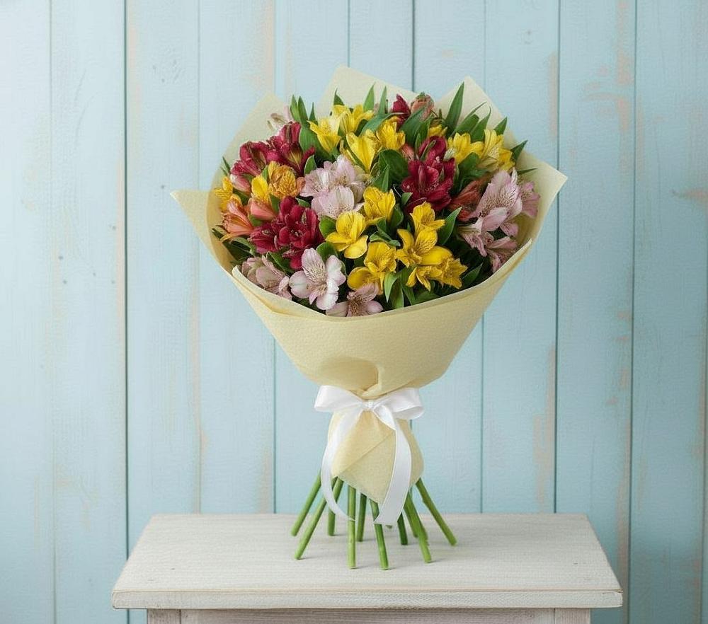 Букет цветов из: Альстромерии в Сольцах