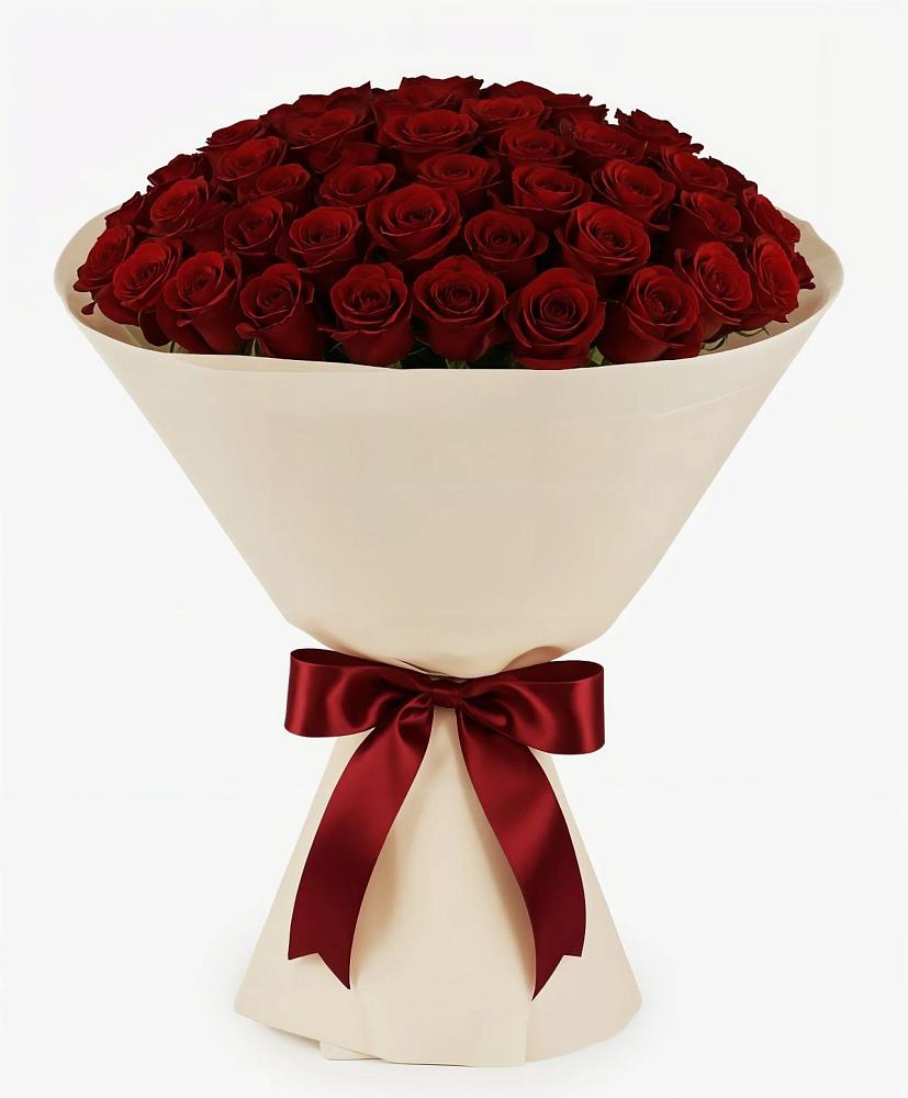 Букет 101 Бордовая роза Блэк Бакарра в Сольцах