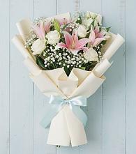 Букет цветов из:  Лилии в Сольцах
