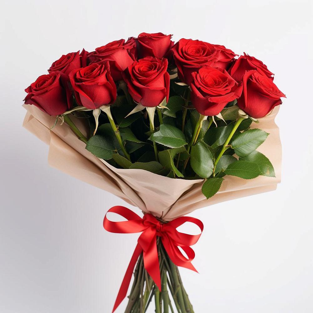 Букет 11 Красных роз Эдлесс Лав в Сольцах